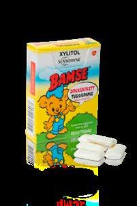 Pris: 21 kr 4 Bamse tuggummi Sockerfritt