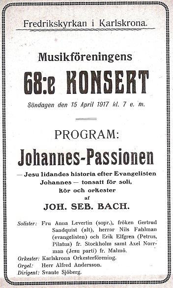 54 En repetition i Musikföreningen 26 mars 1918 fick en särskild prägel över sig. Till denna infann sig nämligen landshövding greve Axel Wachtmeister för att till dir.