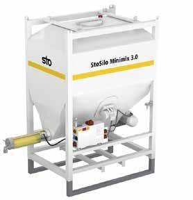 Silo med genomströmningsblandare och matningspump Kräver Amp strömförsörjning Kräver kompressor min 600 l / min (Obs!