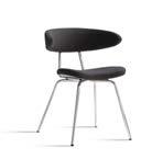 Frame in standard (black, white or silver), chrome, or. Seat/back in metal and elastic spring moulded in cold foam. Upholstered armrests/sides. Upholstered in standard or c.o.m. Rekommenderade