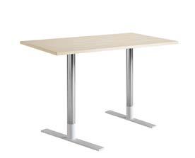 bord tables unit BY JOEL KARLSSON Bord i flera stolekar och höjder med T-fotstativ i stålrör och metall. Strukturlackerad fot i standard (svart eller vit), eller. Pelare i krom.
