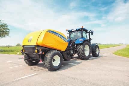 18 ROLL BALER 125 OCH ROLL BALER 125 COMBI STABILITET OCH LÅGT MARKTRYCK Kompakt konstruktion för stabilitet.