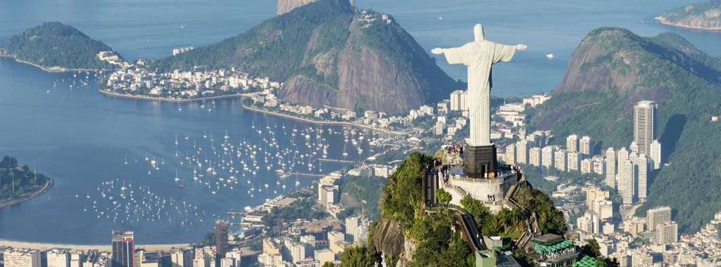 Viva Brasilien Vi börjar vår resa i Rio de Janeiro som med sitt natursköna läge mellan hav och grönskande berg och sina milslånga sandstränder anses vara en världens vackraste städer.