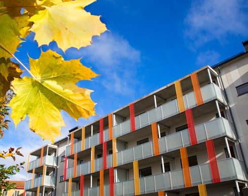 VÅR PÅVERKAN / Ekonomisk hållbarhet Kvarteret Idun i Bromsten är ett nybyggnadsprojekt som under året certifierats enligt Miljöbyggnad nivå Silver.