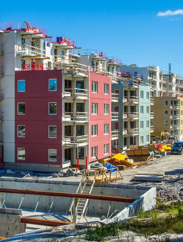 VÅR VERKSAMHET Stockholms befolkning fortsätter att växa. Det ställer stora krav på fortsatt hög byggtakt.