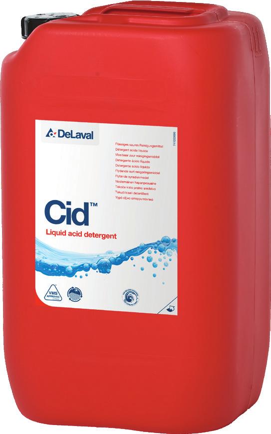 Cid är ett flytande syradiskmedel som används i rörmjölkningsanläggningar och mjölktankar. Basix förebygger beläggningar av fett och protein. Basix alterneras med syradiskning.