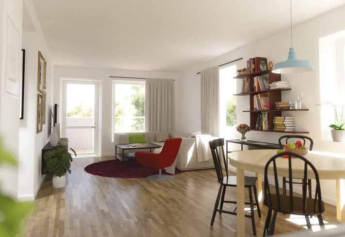 NOLTORPSHÖJD stadsdelens högsta och mest moderna hus Lägenheterna har öppen, modern planlösning med hög tillgänglighet - det finns till exempel inga trösklar mellan rummen vilket är bra för både små