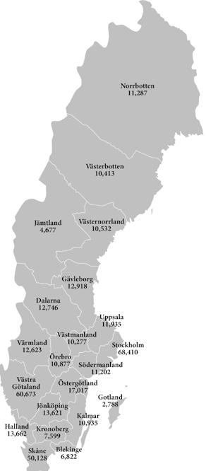 Antal diagnostiserade fall av förmaksflimmer i Sverige Karaktäristik av samtliga personer med diagnosen förmaksflimmer i patientregistret Län n Kvinnor % Ålder medel Riskskattning /stroke Ischemisk