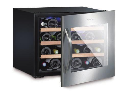 DOMETIC MACAVE S17G Vinkylskåp med två temperaturzoner 17 flaskor av typen Bordeaux Temperaturområde 5 C till 22 C Aktivt