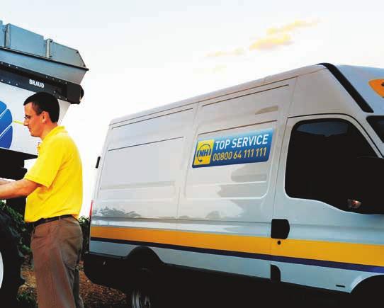 New Holland Top Service Top Service ger trygghet med assistans dygnet runt.