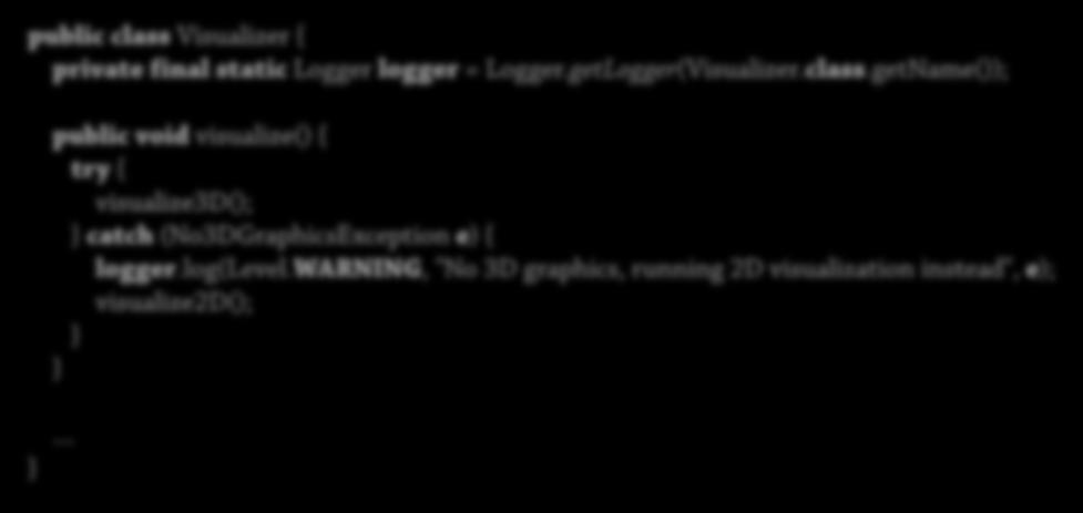 Loggning 4 54 Java: Inbyggt i paketet java.util.