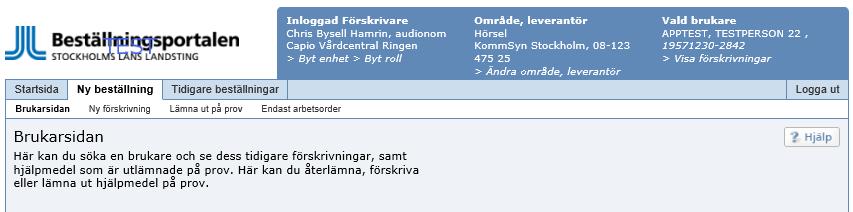 Leverantören har godkänt beställningen (GODK) Leverantör har bekräftat leveransen (LEV) Leverantör har felfällt beställningen (FEL) Förskrivare har makulerat beställningen (MAK) För Arbetsorder visas