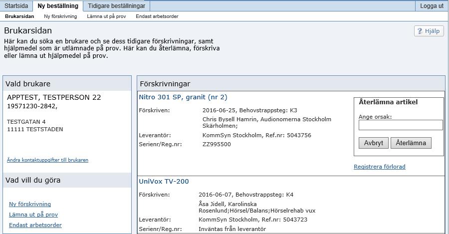 Klicka därefter på Återlämna.