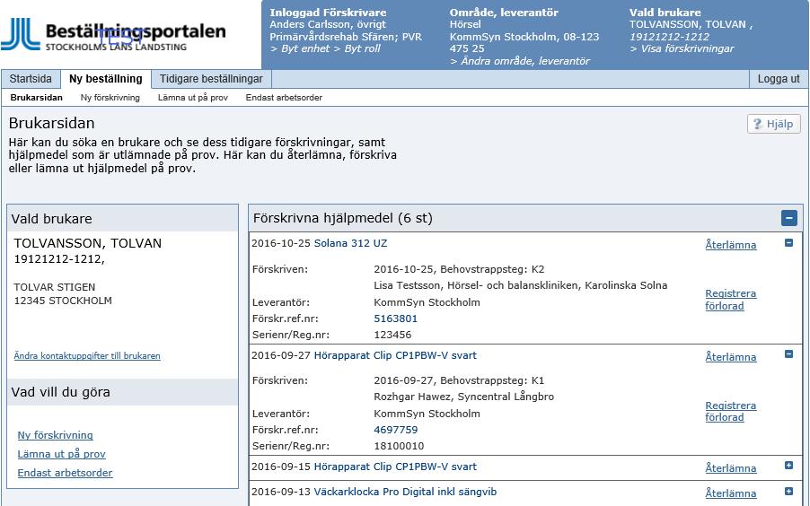 Du får då upp en ny dialogruta som ger information om att ett formulär måste fyllas i hos leverantören.