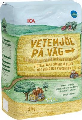 Nyheter Nytt vetemjöl halvvägs till eko Mellan ekologiskt och konventionellt.