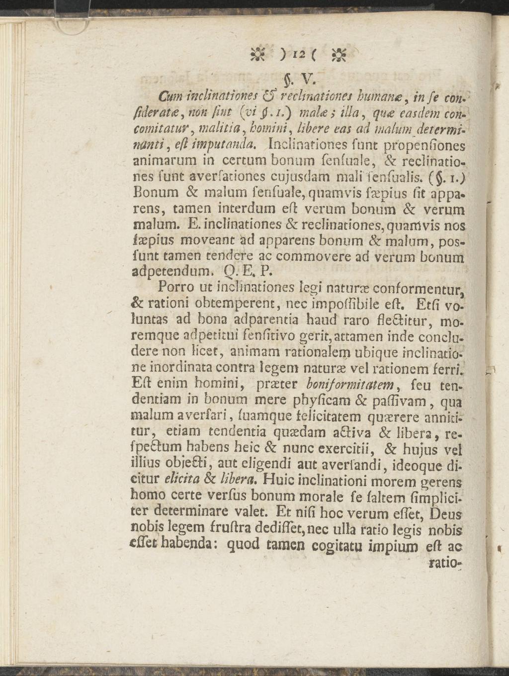 $ )M< &. V. Cum i'ndinationes {$ reclmationes humane, in fe ton* fiderate, tion fint (vi jh /.)?«*?/< > ///<?