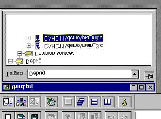 Skapa gruppen Common sources under Debug och Release. Införliva c-filerna i gruppen (2 st). Se bild: Ange sedan korrekt adress för include-filerna.