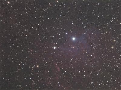 7 Efter tre kvällar och 35st. 10 min. exponeringar, alltså nästan 6h, ser bilden ut så här direkt från Deep Sky Stacker. Jag använder inga avancerade program.