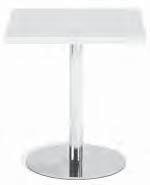 59044049 Bord 900 x 900 mm 22 kg 0,2 m³ H 450 / 720 Ståbord Kromad BASIC, Bordssystem pelare/fot Vitlaminerad spånskiva, Formica K 1040, med ABS-kantlist 59043149 Bord 700 x 700 mm 22