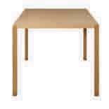Andra utföranden på skiva och ben/ underrede kan fås på förfrågan. Anpassning av bord för inkoppling av el/data kan fås på förfrågan. Table top in block board.
