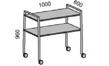 Borden är kopplingsbara i rad med hjälp av en krok. Bordshöjd 720 mm. Skiva 1200 x 600 mm med panel X126 MP xxx xxx Som ovan men utan panel.