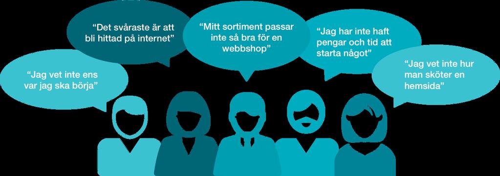 Locals I intervjuerna beskriver butiksägarna också deras utmaningar med digital handel och vad de ser som hinder idag för att bedriva en effektiv och lönsam digitala handel.