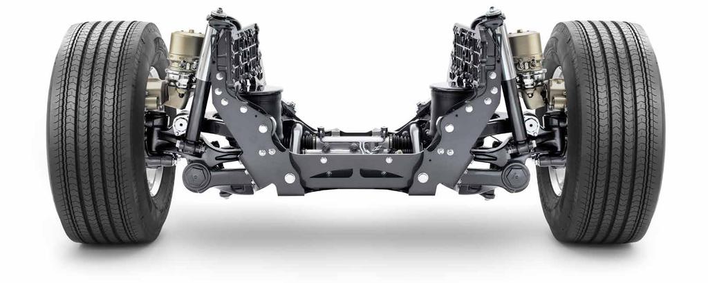 INDIVIDUELL FRAMHJULSUPPHÄNGNING Unik bland lastbilar. Volvo FH har köregenskaper långt utöver det vanliga.