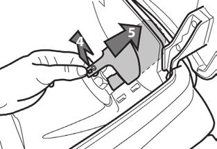 Ta på handskar när du tar ut vinghjulet och håll försiktigt i vinghjulets