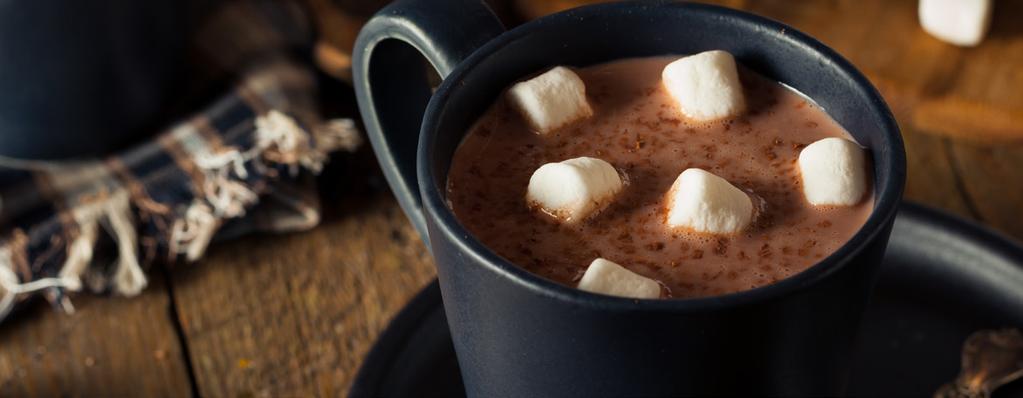 Drycker Varm choklad med marshmallows 1 fl Resource 2.0+fibre Chokladsmak ½ dl vispad grädde Marshmallows för servering Värm drycken till önskad temperatur och klicka på grädden.