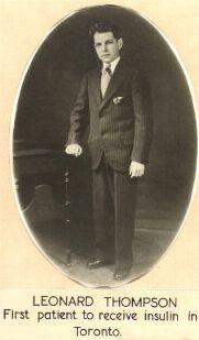 11 januari 1922 Leonard Thompson, 14 år. Först i världen att få insulin.