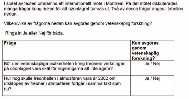 307 På rad 13 och 14 [i den inledande texten] påstås: Utan detta nyttiga ozonlager skulle människan vara mer mottaglig för vissa sjukdomar på grund av ökningen av den infallande ultravioletta