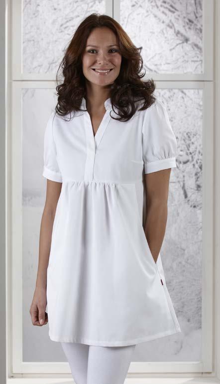 Our new front-buttoned tunic is perfect for those who want a slightly more spacious model and might sometimes want an open top with something underneath.