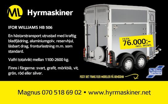 Tel:0612-105 90 order@trateam.se TräTeam, Br. Nyberg AB är stolt leverantör till travbanorna i regionen.