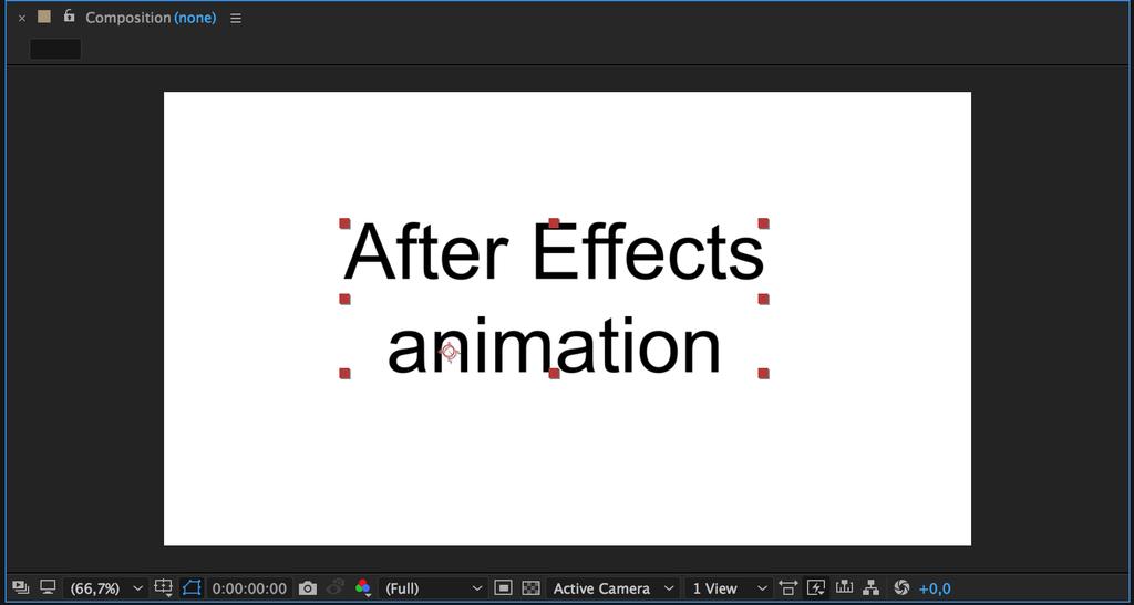 After Effects Kortkommandon En komposition är det samma som ett filmklipp i After Effects.