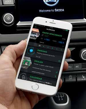 Anslutning 19 SMARTLINK+ Med systemet SmartLink+ (ŠKODAs Connectivity-paket med stöd för Mirrorlink, Apple CarPlay och Android Auto) gör bilens infotainmentsystem möjlighet att på ett säkert sätt