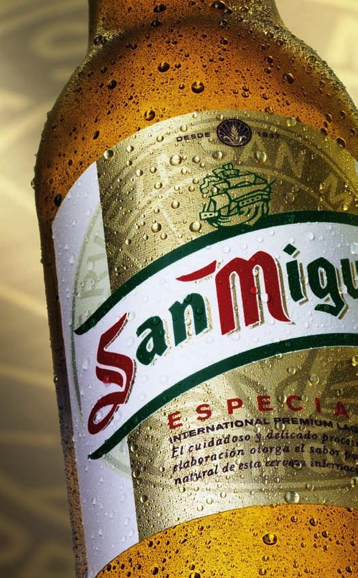 San Miguel San Miguel är ett starkt och välkänt varumärke som också är Spaniens nummer ett på export.