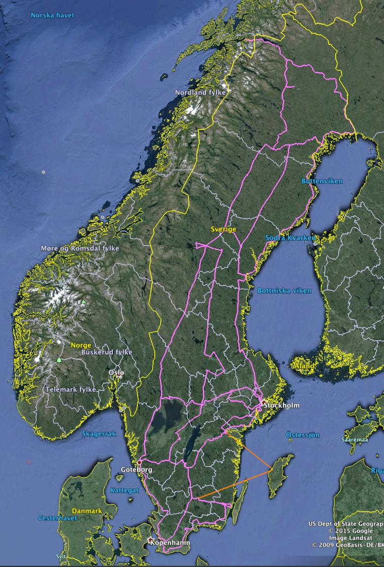 Scale: this is approx. 1.000 km ﬁber path.
