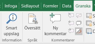 Acceptera policyn och få sökresultat från Bing. Tips! I OneNote heter funktionen Slå upp.