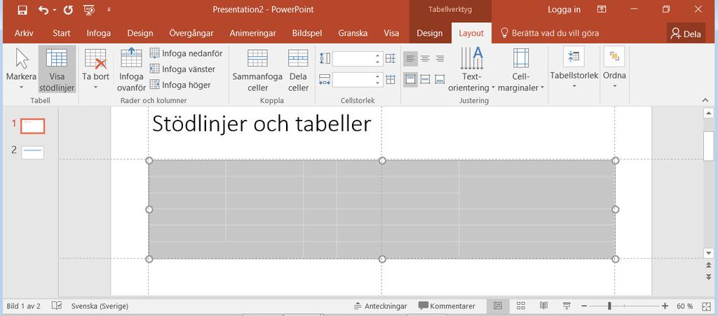 Du kan nu använda dem för att kontrollera att allting även tabeller har placerats på rätt plats på bilderna. Obs!