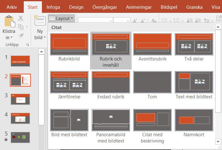Nyheter i PowerPoint 2016 Skärminspelning Skärminspelningar passar perfekt för demonstrationer och kan nu infogas i PowerPoint-presentationer med bara några klick.