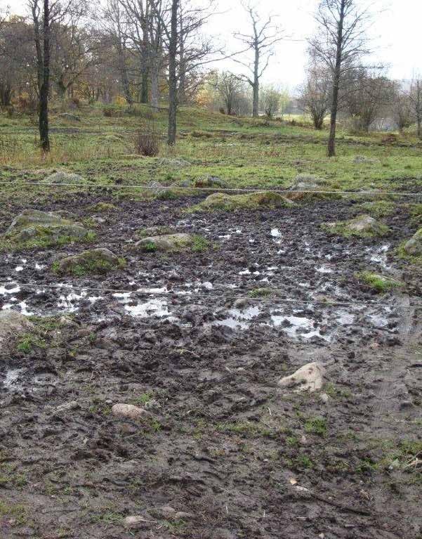 minimeras och att känsliga marker inte fördärvas.
