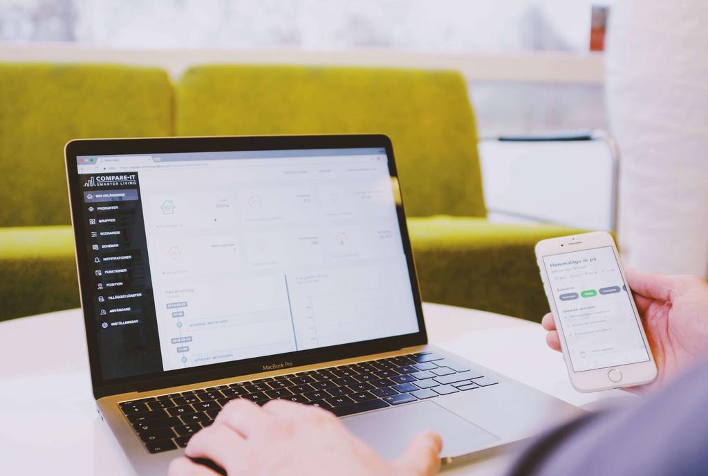 Verksamheten i Compare-IT Affärsidé Compare-IT utvecklar, producerar och marknadsför lösningar för smarta hus som är kostnadseffektiva och användarvänliga. Compare-IT erbjuder smarta hem för alla.