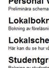 4 Schema för lokal eller studentgrupprum