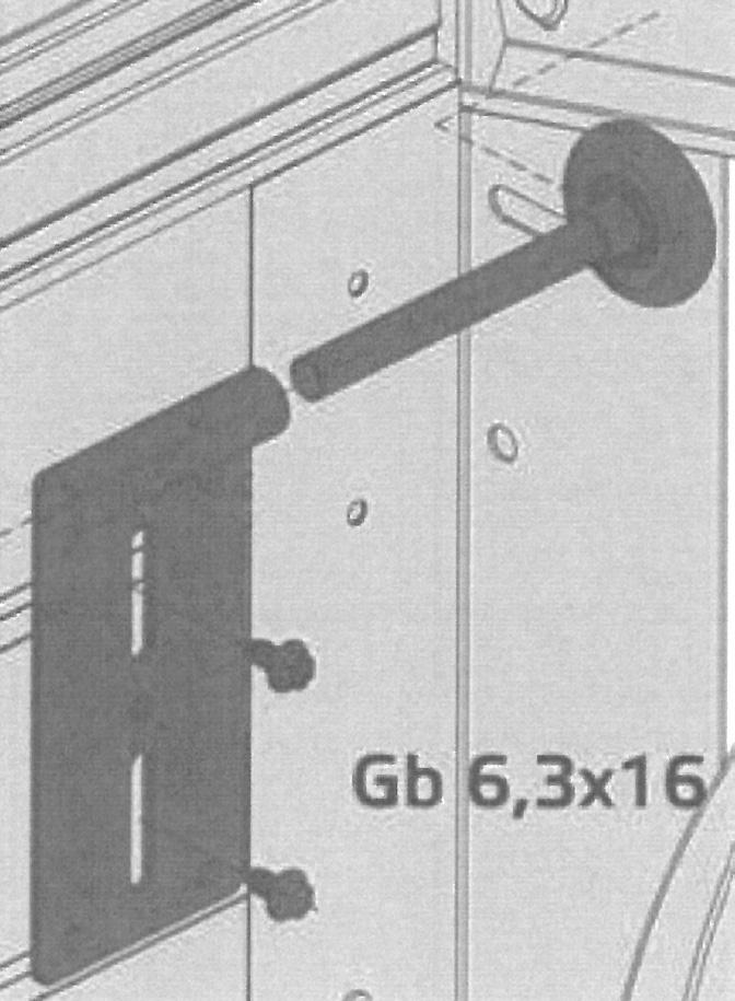 Monteringsteg 1.) Väg in skenorna i öppningen. Bredden B+128 (mm) är för portar från Skånska Byggvaror B=2400 mm eller 2500 mm beroende på vilken port som valts.