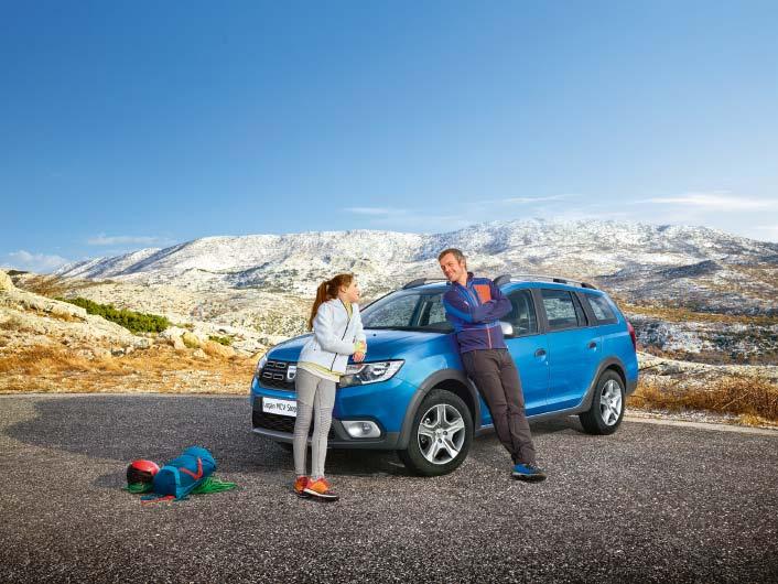 En kombi som skapar äventyrslust! Lust till att ge sig i väg, med stil! Med sitt äventyrliga uttryck gör nya Dacia Logan MCV Stepway skillnaden.
