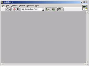 LabVIEW - VI (Virtual Instrument) Front panel Block
