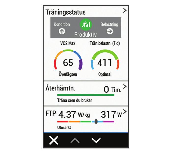 2 Tryck på om du vill starta tiduret. 3 När intervallpasset innehåller uppvärmning väljer du för att påbörja det första intervallet. 4 Följ instruktionerna på skärmen.