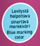 GRUNDOLJOR Absorberas i träet Vattenavvisande Mot blånad och röta Blå markeringsfärg som underlättar appliceringen