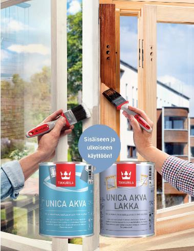 UNICA AKVA LAKKA Innehåller UV-skydd För lackning av