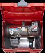 3 hk Motor 2 cyl Luftuttag 2 st AC33024 Lågvarvig och kompakt byggplatskompressor 2-cylinders motor Startar vid 185V Kraftfull byggkompressor för alla dina jobb.